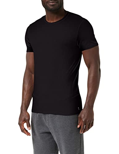 LVB Stretch Cotton T-Shirt Girocollo Herren, schwarz, XXL von Lovable