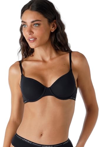 Lovable Damen Con Ferretto My BH, Undurchsichtige, Schwarz, 75F von Lovable