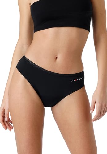 Lovable Damen Da Ciclo Mestruale Flusso Abbondante Invisible Period Panties Slip, Schwarz, M Lovable Damen Da Ciclo Mestruale Flusso Abbondante Invisible Period Panties Slip, Schwarz, M von Lovable