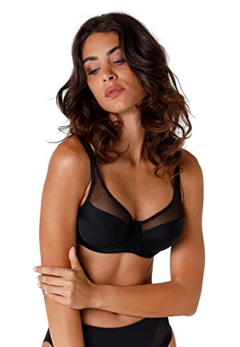 Lovable Reggiseno con Ferretto Ampio Sostegno, Coppe non Imbottite, Forme Generose, Microfibra Tulle, Art. 4262 Modern Shaping (Generous) Donna von Lovable