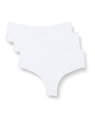 Lovable Slip Baumwolle-Culotte Invisible Comfort Cotton Damen x3 , Weiß , S/M von Lovable