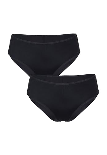 Lovable Slip Midi aus Mikrofaser Maximale Unsichtbarkeit Invisible Bi-pack Damen x2 , Schwarz , 4/L von Lovable