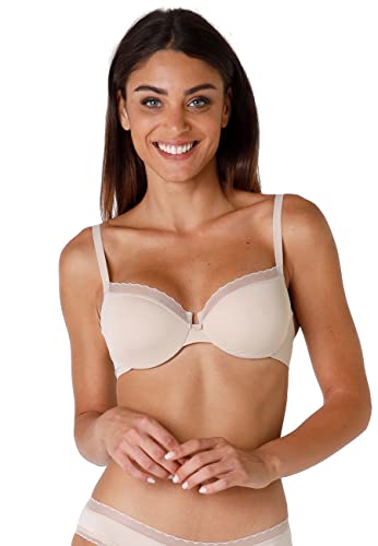 Lovable Reggiseno con Ferretto e Coppe non Imbottite Preformate in Microfibra, Sostegno, Forma Seno Naturale, Art. 027M, My Daily Comfort Donna von Lovable