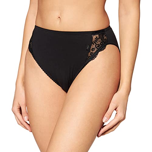 Lovable Slip Mini in Stretch-Baumwolle mit Spitze Lovely Charm Damen , Schwarz , 4/L von Lovable