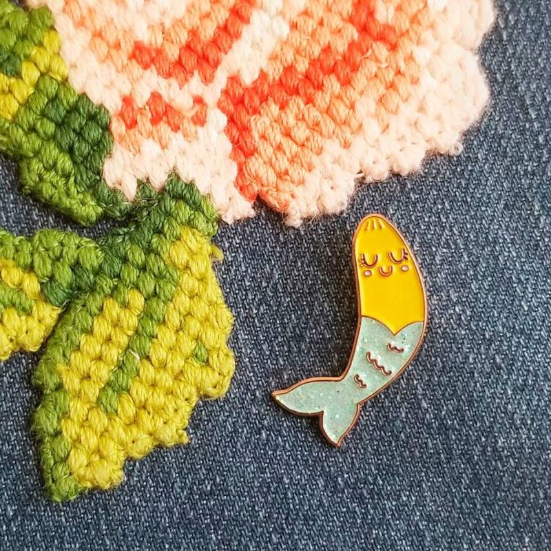Meerjungfrau Glitter Emaille Pin von LovablesShop