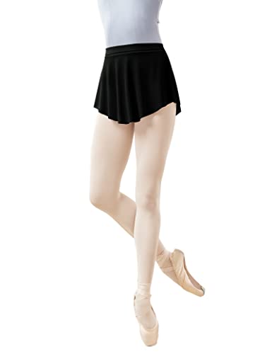 Kurzer Ballett-/Tanzrock für Damen, weiches Netzgewebe, seitlich geteilt, Schwarz, X-Groß Kurzer Ballett-/Tanzrock für Damen, weiches Netzgewebe, seitlich geteilt, Schwarz, X-Groß von Lovdaswi