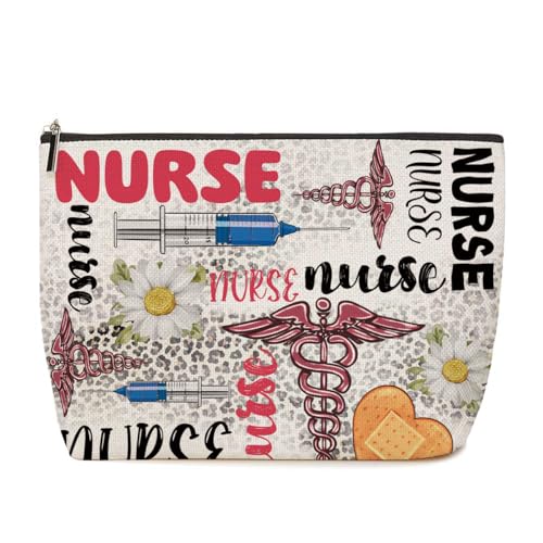 Lovdazzles Krankenschwester-Geschenke, Krankenschwester-Zubehör für die Arbeit, Pflegeutensilien, RN PICU PEDS NICU Krankenschwester Make-up-Tasche für Frauen, Mehrfarbig 1113 von Lovdazzles