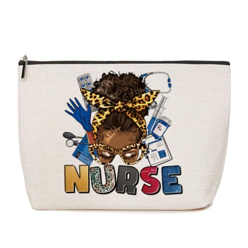 Lovdazzles Krankenschwester-Geschenke, Krankenschwester-Zubehör für die Arbeit, Pflegeutensilien, RN PICU PEDS NICU Krankenschwester Make-up-Tasche für Frauen, Mehrfarbig 1114 von Lovdazzles