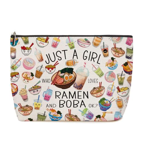 Lustige Boba Ramen Tea Taco Käse Butter Ketchup Zitrone Brot Pilz Planet Liebhaber Geschenke Make-up Tasche für Mädchen Feinschmecker, Mehrfarbig 1097 von Lovdazzles