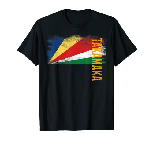 Takamaka Seychelles Flagge Shirt für Seychellois Herren, Damen T-Shirt von Love Africa style shirt