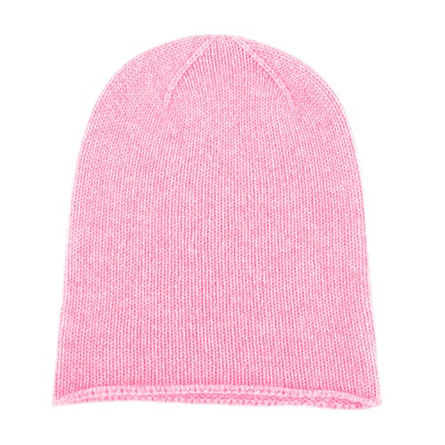 Love Cashmere Damen 100% Kaschmir-Mütze Hut - Rosa - Handgefertigt in Schottland - UVP €120 von Love Cashmere