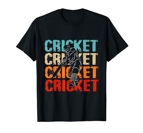 Vintage Cricket Herren Shirt Cricket Liebhaber für Frauen und Mädchen T-Shirt Vintage Cricket Herren Shirt Cricket Liebhaber für Frauen und Mädchen T-Shirt von Love Cricket tshirt costume men, kids and women