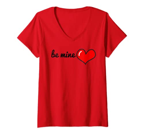 Damen Valentinstags-Shirt für Damen und Herren, niedliches Herz, Valentinstag T-Shirt mit V-Ausschnitt Damen Valentinstags-Shirt für Damen und Herren, niedliches Herz, Valentinstag T-Shirt mit V-Ausschnitt von Love Heart Shirt Valentine Men Women Boy Girls