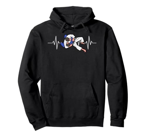 Herren Judo Sport T-Shirt Judo Kostüm Judo für Jungen Herzschlag Pullover Hoodie von Love Judo judo for girl and kids Judo Lovers Women