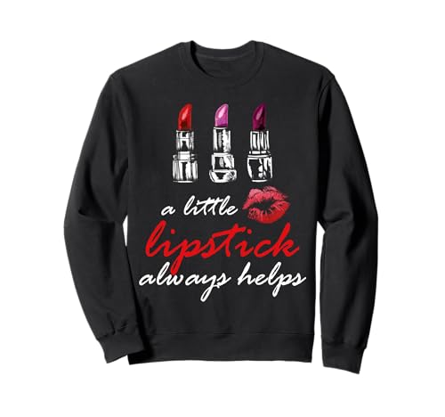 Damen Red Lipstick T-Shirt Sweatshirt von Love Lipstick Shirt