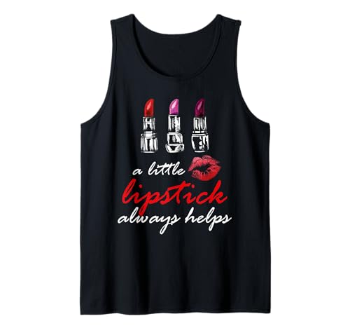 Damen Red Lipstick T-Shirt Tank Top von Love Lipstick Shirt