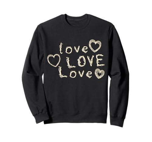 Damen Valentinstags-Shirt, süßes Liebesherz, T-Shirt für Mädchen und Jungen Sweatshirt Damen Valentinstags-Shirt, süßes Liebesherz, T-Shirt für Mädchen und Jungen Sweatshirt von Love Love Love Hearts Men Women Mom Dad Girls Boys