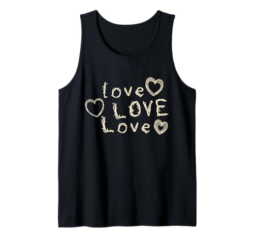 Damen Valentinstags-Shirt, süßes Liebesherz, T-Shirt für Mädchen und Jungen Tank Top Damen Valentinstags-Shirt, süßes Liebesherz, T-Shirt für Mädchen und Jungen Tank Top von Love Love Love Hearts Men Women Mom Dad Girls Boys