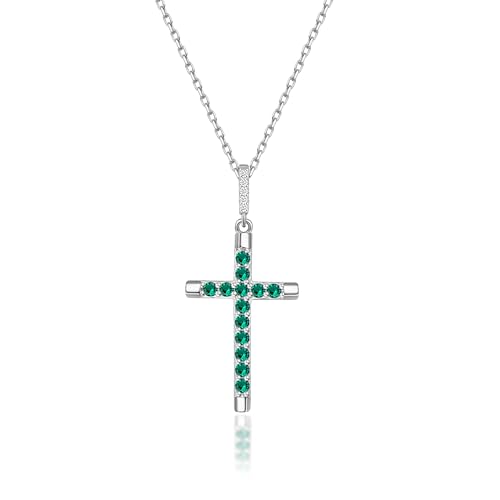 Love Me Chief Kreuz Kette Für Damen 925 mit Anhänger | Silber Halskette Damen | Kreuzkette für Damen |Silberkette Schmuck Geschenk für Frauen, Hochzeit, Mutter, Tochter, Freundin,(C-012-4) von Love Me