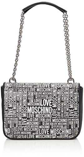 Love Moschino Damen Vorkollektion Schultertasche, Vor-Kollektion Herbst Winter 2021, Schwarz von Love Moschino