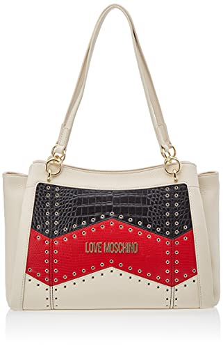 Love Moschino Damen Vorkollektion Schultertasche, Vor-Kollektion Herbst Winter 2021, Weiß von Love Moschino