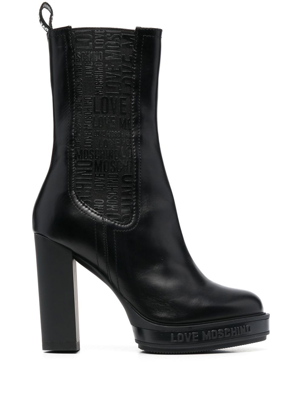 Love Moschino Stiefeletten mit Plateau 110mm - Schwarz von Love Moschino