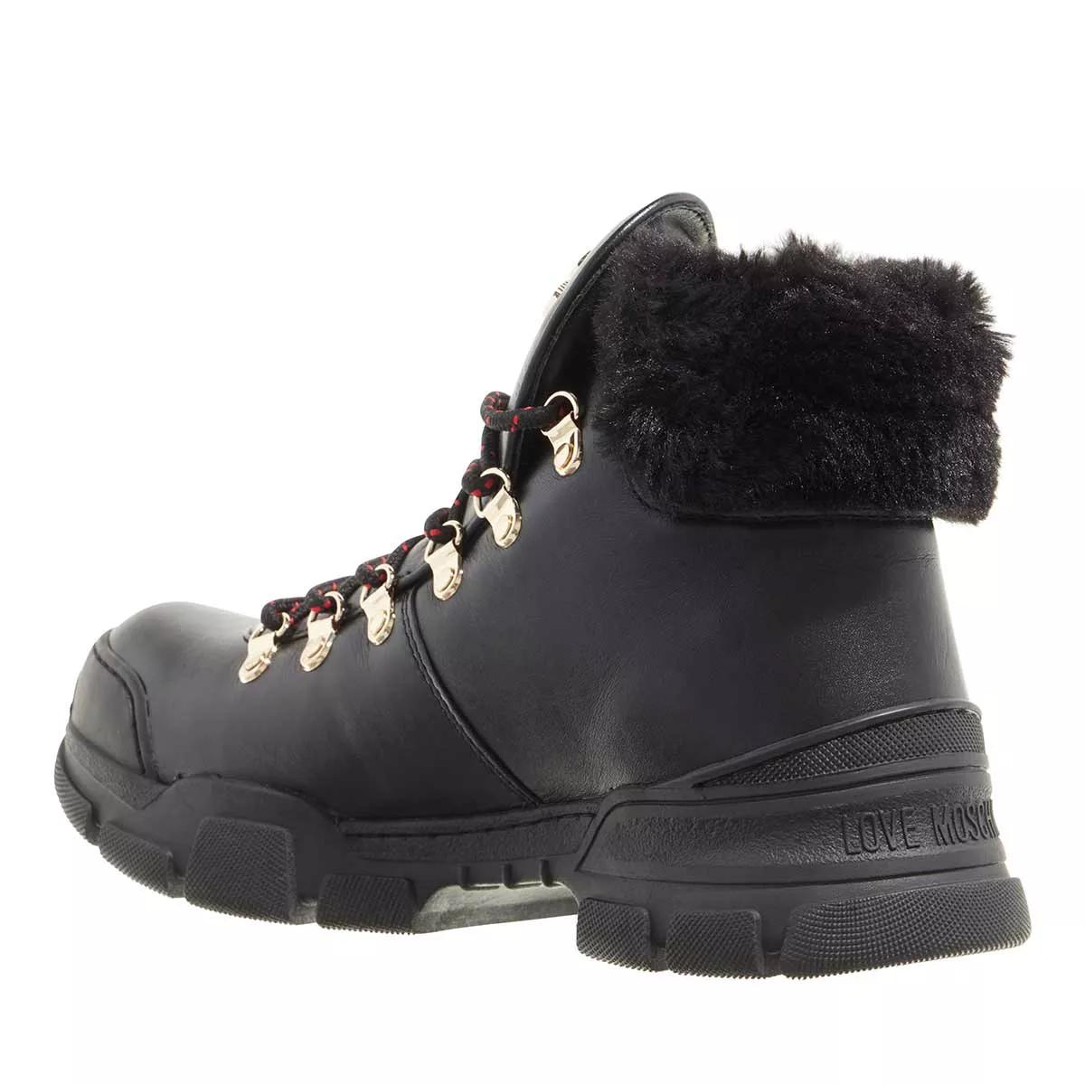 Love Moschino Boots & Stiefeletten - Sneakerd.Trek45 Vitello+Softpl - Gr. 39 (EU) - in Schwarz - für Damen von Love Moschino