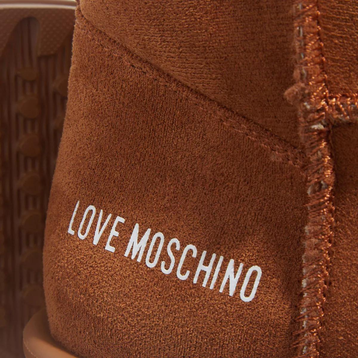 Love Moschino Boots & Stiefeletten - St.Ttod.Winter30 Velour Pu - Gr. 38 (EU) - in Cognacbraun - für Damen von Love Moschino