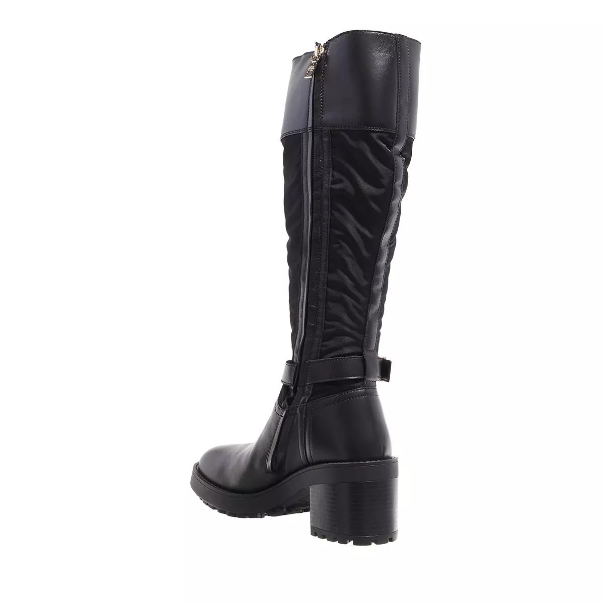 Love Moschino Boots & Stiefeletten - Stivaled.Quad70 Vitello+Nylon - Gr. 36 (EU) - in Schwarz - für Damen von Love Moschino