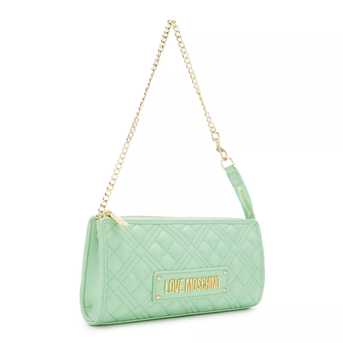 Love Moschino Crossbody Bags - Love Moschino Quilted Bag Grüne Handtasche JC4011P - Gr. unisize - in Grün - für Damen von Love Moschino