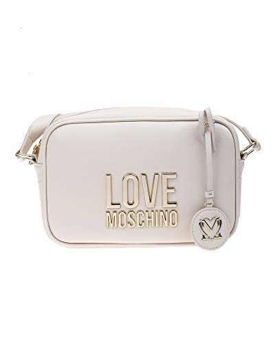 Love Moschino Damen, Borsa Piccola Da Donna, Collezione Primavera Estate Handtasche aus der Kollektion Frühjahr Sommer 2021, Weiß, Einheitsgröße von Love Moschino