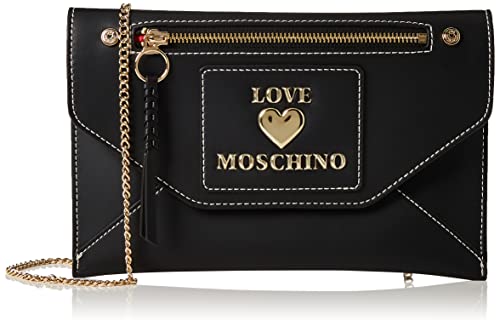 Love Moschino Damen Borsa a Spalla Umhängetasche, schwarz von Love Moschino