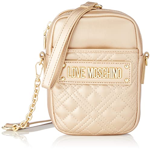 Love Moschino Damen Schultertasche, Stahlgrau von Love Moschino