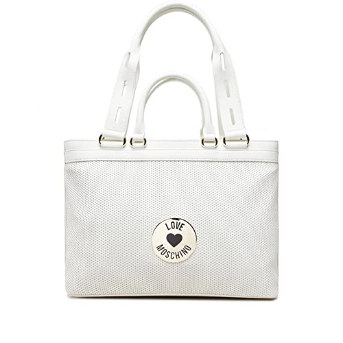 Love Moschino Damen Borsa a Spalla Umhängetasche, weiß von Love Moschino