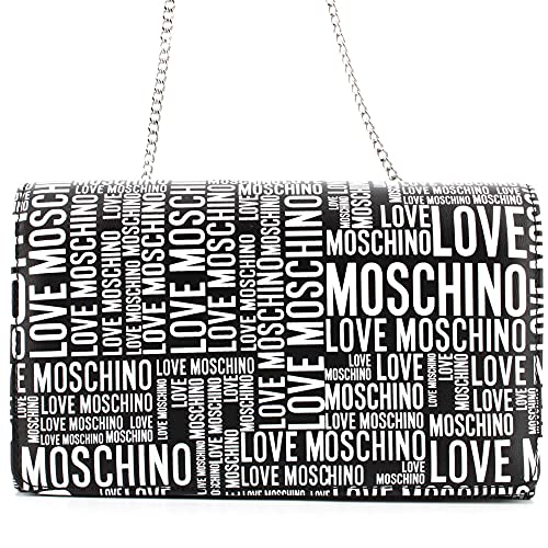 Love Moschino Damen Borsa A Spalla Da Donna Schultertasche, Kollektion Herbst Winter 2021, Schwarz von Love Moschino