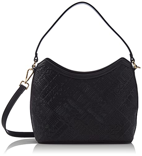 Love Moschino Damen Borsa Pu Embossed (Logo) Nero Umhngetasche, Mehrfarbig von Love Moschino