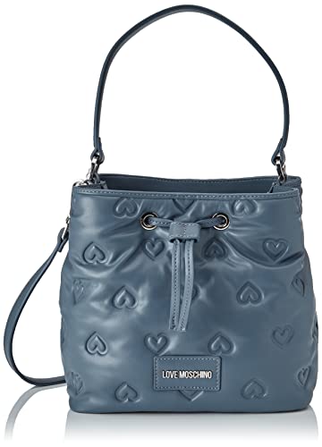 Love Moschino Damen Borsa Pu Embossed Denim Umhngetasche, Denimblau von Love Moschino