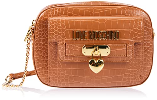 Love Moschino Damen Borsa Pu St.Croco Cammello Umhngetasche, Camel von Love Moschino