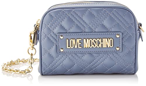 Love Moschino Damen Borsa Quilted Pu Denim Umhngetasche, Denimblau von Love Moschino