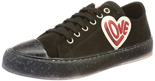 Love Moschino Damen Kollektion Herbst Winter 2021 Sneaker, Schwarz, 35 EU von Love Moschino