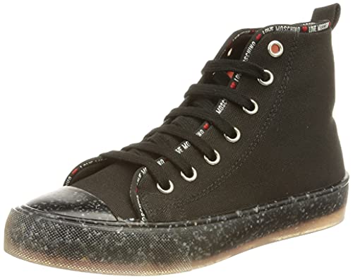 Love Moschino Damen Collezione Autunno Inverno 2021 Sneaker, Schwarz, 36 EU von Love Moschino