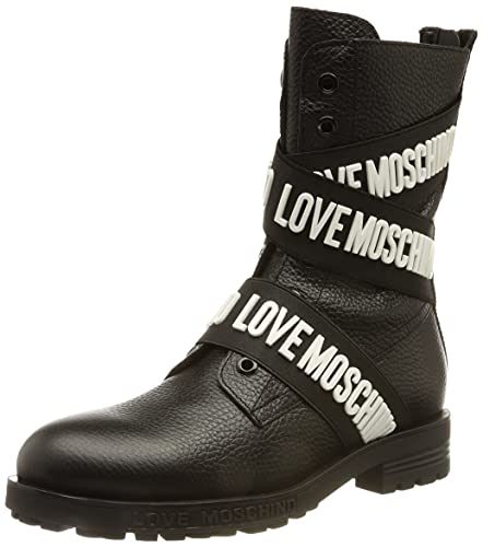 Love Moschino Damen Collezione Autunno Inverno 2021 Stiefelette, Schwarz, 40 EU von Love Moschino