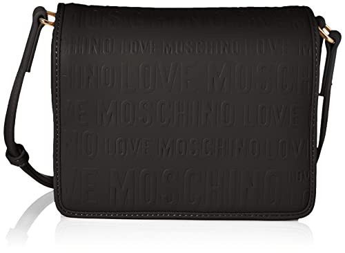 Love Moschino Damen Kollektion Herbst Winter 2021 Schultertasche, Schwarz von Love Moschino