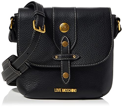 Love Moschino damen lm plaque Umhängetasche nero von Love Moschino