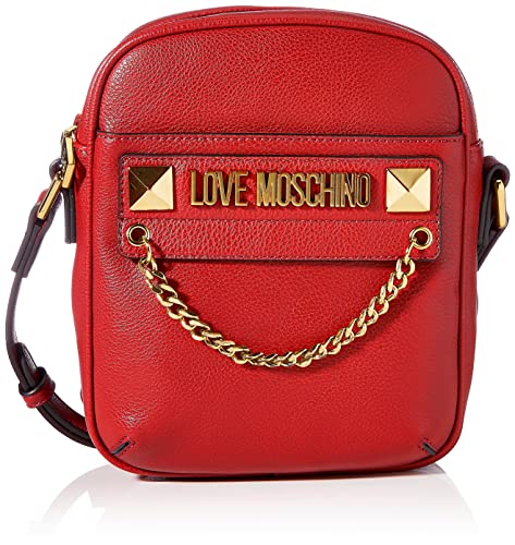 Love Moschino Damen Kollektion Herbst Winter 2021 Umhängetasche, rot von Love Moschino