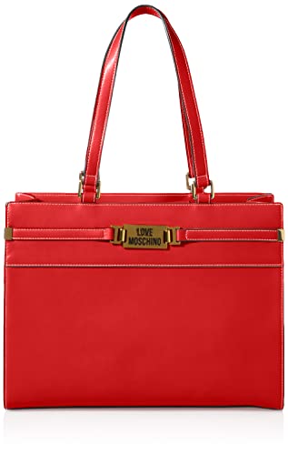 Love Moschino Damen Kollektion Herbst Winter 2021 Schultertasche, rot von Love Moschino