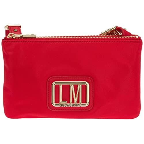 Love Moschino damen lm plaque Umhängetasche rosso von Love Moschino