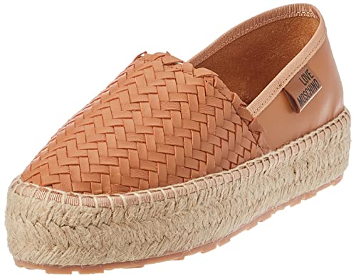 Love Moschino Damen Espadrillas Fahrer-Slipper, Leder, 35 EU von Love Moschino