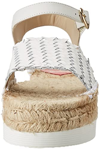 Love Moschino Damen Espadrillas Fahrer-Slipper, Weiß, 38 EU von Love Moschino