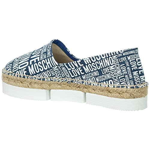 Love Moschino Damen Espadrilles Blue 37 EU von Love Moschino